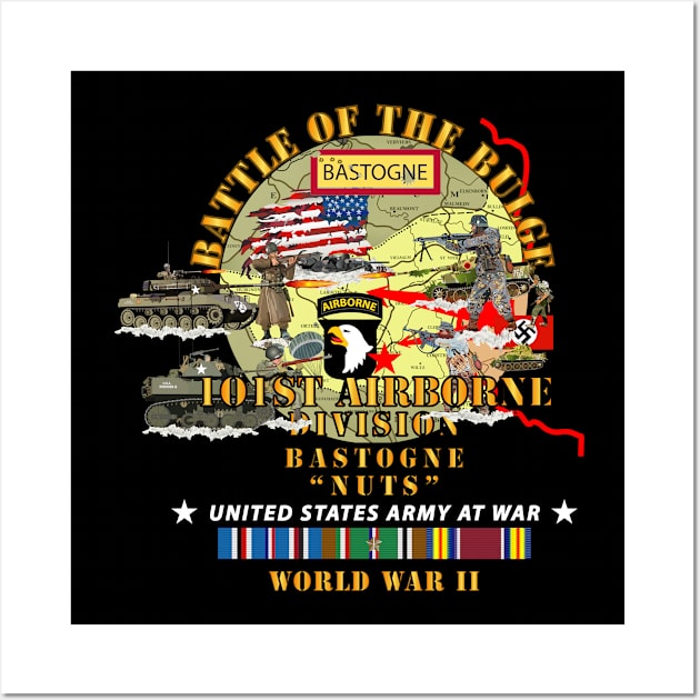 Battle of Bulge w Map w EUR SVC V1 Wall Art by twix123844